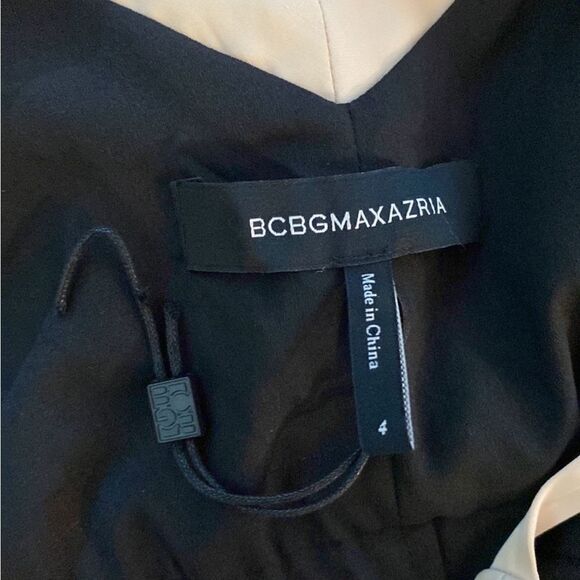 Bcbg Maxazria Floral Black and Cream Maxi Dress, US4 - Picture 14 of 15
